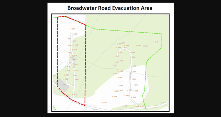 UPDATED JUNE 1, 2020: Broadwater Road Evacuation Order RESCINDED