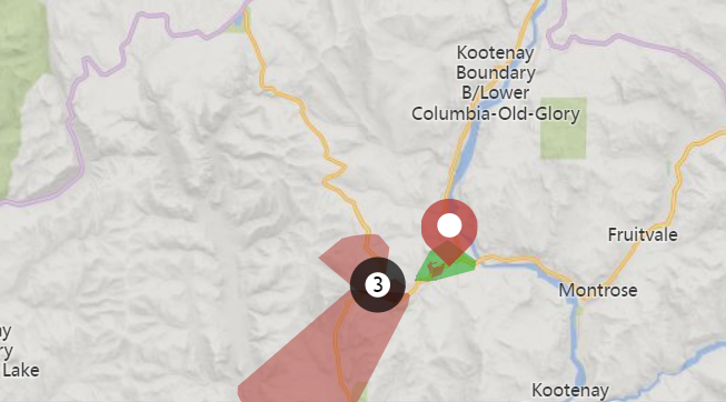 Updated: Fortis BC working to restore power to 3,300 customers in the Trail and Rossland areas