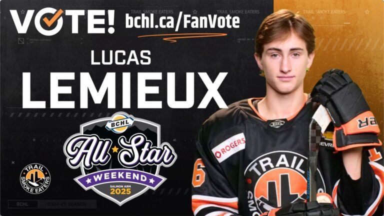 Smoke Eater named in BCHL All Star game